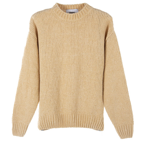 Bonsai Knit Crewneck Regular Fit Sand KN011 Degli Uberti